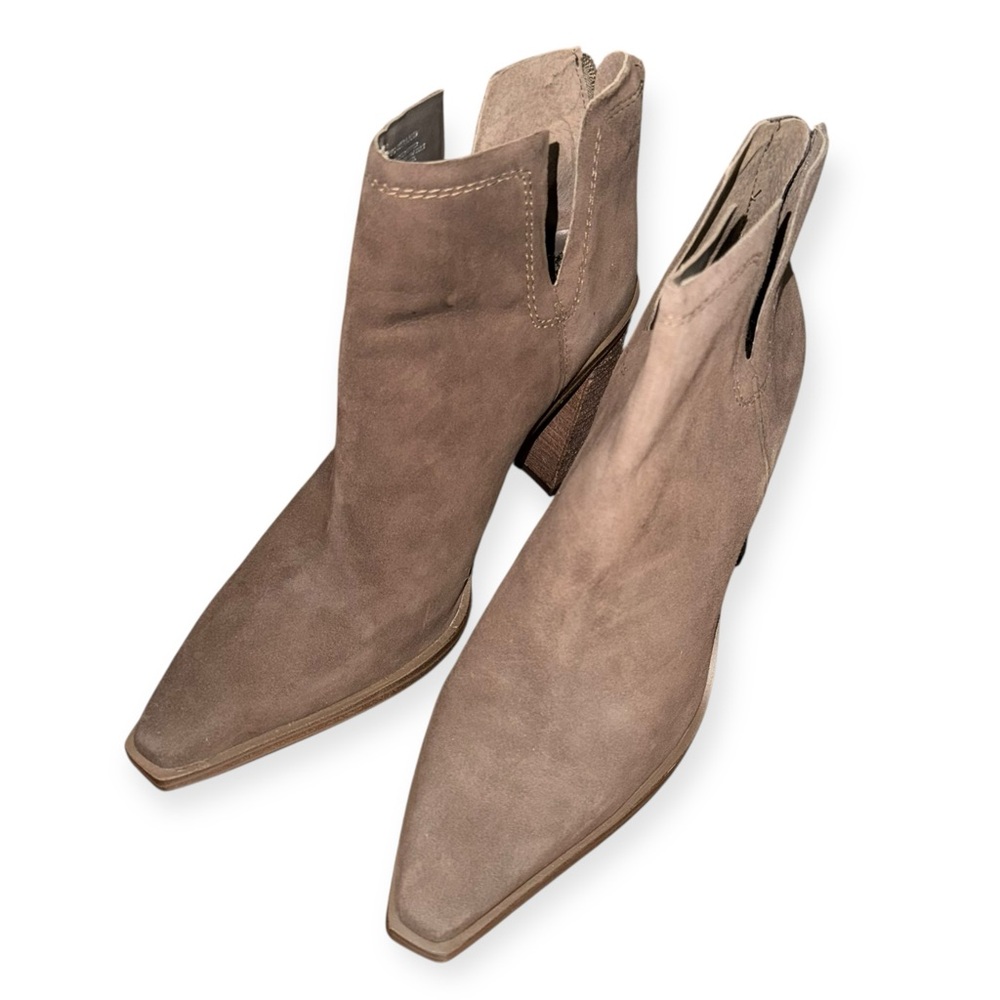 Vince Camuto Brown Suede Welland Ankle Boots